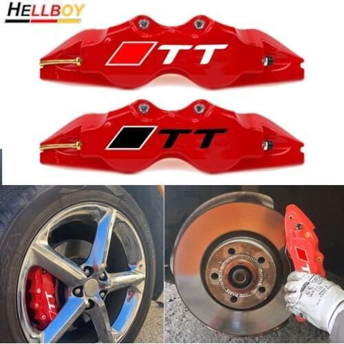 Car Wheel Brake Pad Discs Rotors Caliper Cover Sticker For AUDI TT TTS 8N 8S 8J MK1 MK2 MK3 Front Rear Tire Brakes Accessories