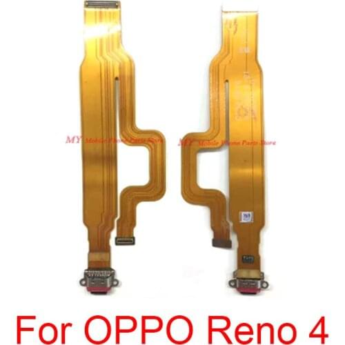USB Charging Dock Port Board Plug Jack Flex Cable For OPPO Reno 4 Reno4 USB Charger Flex Cable Replacement Parts