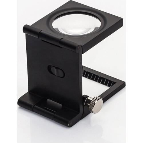 10X Magnifying glass with LED light Illumination magnification tool lupa microscope Jeweler Loupe Stamp Antique mini magnifier