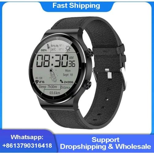 2021 G51 Smart Watch Bluetooth Call Men Music Play Smart Wristband 1.28inch ECG Waterproof TWS Earphone Fitness Tracker VS G33