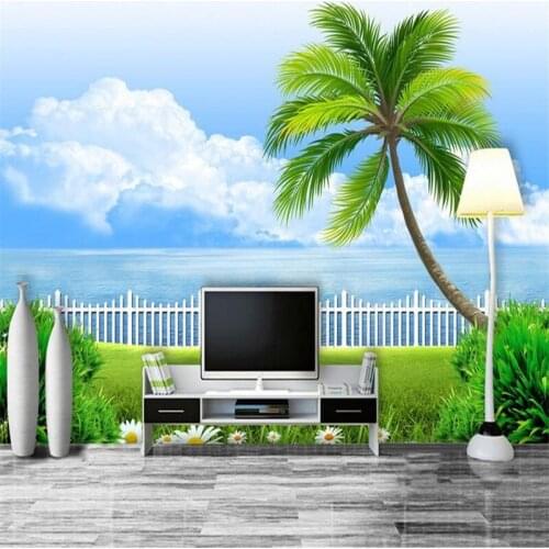 Custom 3d HD modern photo wallpaper stereoscopic home background wall mural The Aegean sea wallpaper for living room bedroom