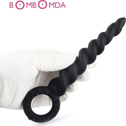 Screw Thread Anal Plug Beads Dildo Adults Masturbation G-Spot Stimulate Butt Plug Massage Erotic Products Sex Toys for Women Men