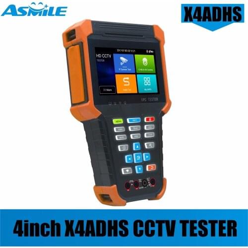 Perfect quality unique design 4" CVI TVI AHD IP Analog CCTV camera tester with cable tracer for X4 CCTV TESTER