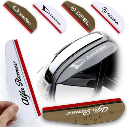 2Pcs Car Side Rear View Mirror Rain Eyebrow Visor Look Sun Shade For Hyundai Honda Chevrolet Peugeot Mazda Fiat Infiniti Nissan