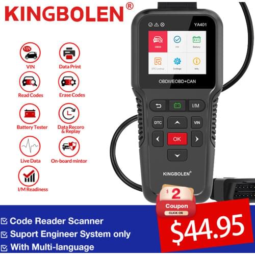 NEW EDIAG YA401 OBDII Scan Diagnostic fast Read/Erase DTC OBD2 Automotive scanner Free Update Car Diagnosis Tool