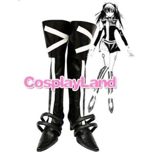 D Gray-Man Lenalee Lee Cosplay Boots Shoes Anime Party Cosplay Show Boots Custom Made for Adult Women Shoes
