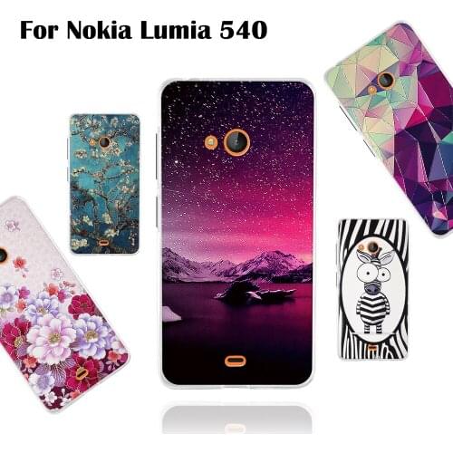 Phone Cases for Nokia Microsoft Lumia 540 Case for Microsoft Lumia 540 Cover Case Silicone 3D Relief for Nokia 540 Back Cover