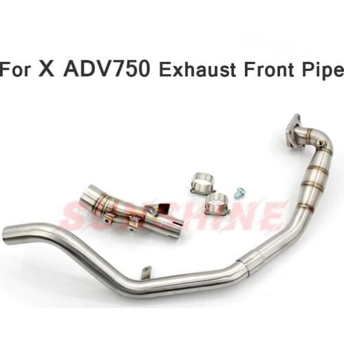 For Honda X-ADV 750 X ADV750 Exhaust Slip on Motorcycle Muffler Full Systems Motorcross Front Pipe Header Modified Link Steel