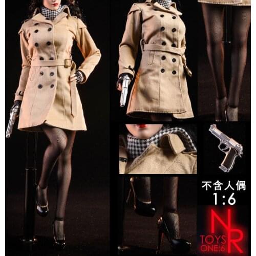 NRTOYS NR19 1/6 Ada Wong Windbreaker Stockings High Heels Suit Female Clothes Model Fit 12'' Action Figure Body