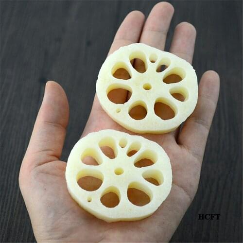 Artificial fake lotus root slices model dining room hall hotel restaurant store shop decoration Faux simulation Vegetables props