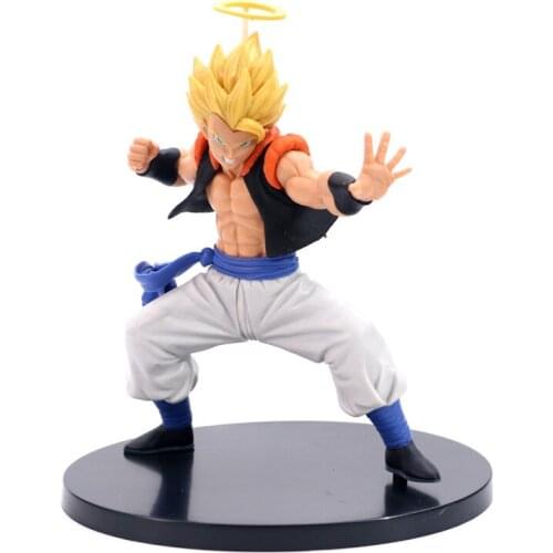 18CM Classic Anime Dragon Ball Goku Son Goku Vegeta Yonsei Fusion Action Humanoid Model Color Box Childrens Gift Toy Collection