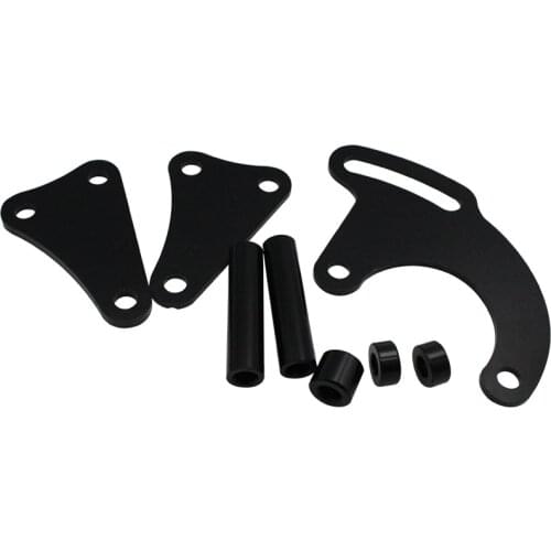 For Chevy Big Block Power Steering Pump Bracket Black Long/WP 396 427 454 502#3833