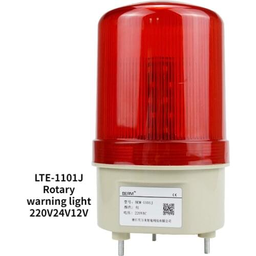 Lte-1101j rotating explosive flashing warning light flashing light sound light warning light 220v24v12v sound