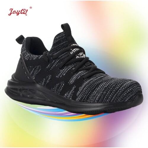 Men safety shoes breathable women work boots sneakers casual male shoes plus size 36-48 JOY-171