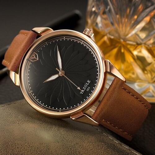 2020 YAZOLE Men Top Brand Watches Luxury Leather Mens Watch Men Watch Fashion Wrist Watch Clock erkek kol saati reloj hombre