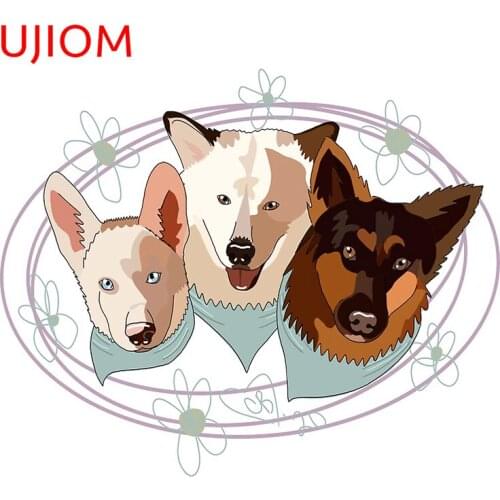 UJIOM Brant Family Dog Living Room Decor Wall Stickers Bathroom Kitchen Decor Poster Decals Home Office Room Decor Poster
