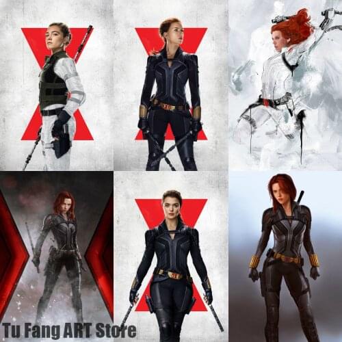 Marvel Black Widow Moive Wall Art Canvas Painting Posters and Prints Room Decor Pictures for Boys Home Decoration Wall Decor