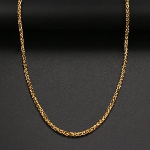 Stainless Steel Necklaces Flower Basket Style Chain Necklace For Men Women Jewelry Hip Hop Trend Fashion Classic Friends Gifts