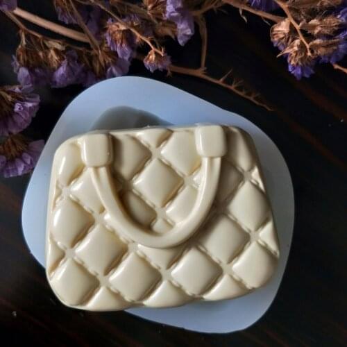 QT0204 PRZY Silicone Mold Soap Molds Silicone Fondant Mould Bag Gypsum Chocolate Candle Mold Lady Handbag Clay Resin
