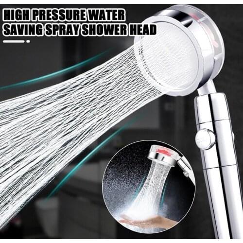 High Pressure Water Saving Spray Shower Head 360 Rotated Rainfall Shower Head Hand-held Pressurized Shower Head Bath Accessories