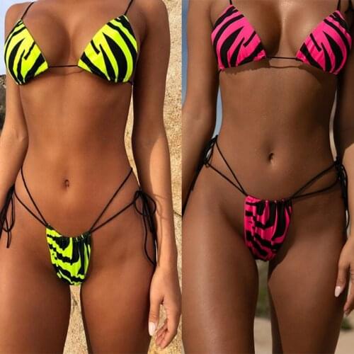 Sexy Leopard Bikinis 2019 Micro Bikini Set Push Up Thong Biquini High Cut Swimwear Women Mini Swimsuit Trikini Brazilian Mujer