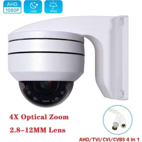 Outdoor AHD 1080P Vandalproof IR Speed Dome PTZ Security Camera 5MP TVI CVI CVBS 4in1 Pan Tilt 4X Zoom IP66 Waterproof UTC RS485