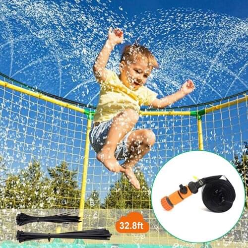 Trampoline Sprinkler Summer Water Sprinkler Outdoor Garden Water Games Toy Sprayer Backyard Water Park Accessories Fun for Kids