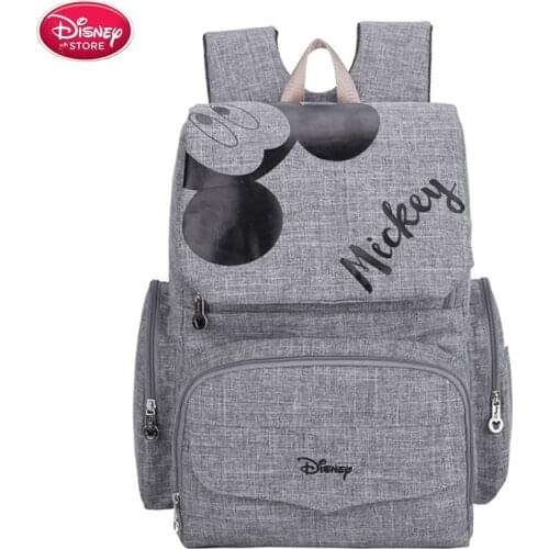 Disney Diaper Bags Mickey Minnie Maternal Stroller Bag Nappy Backpack Maternity Travel Baby Mommy Bag Diaper Mom Backpack