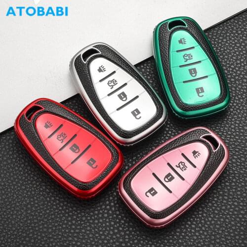 TPU Car Key Cases Smart Remote Control Protect Cover Skin For Chevrolet Camaro Malibu 2016 2017 2018 Chevy Volt Bolt Sonic Spark
