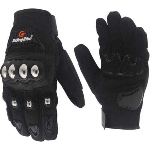 High Quality Riding Tribe Metal Protector Gloves Touchscreen Motorcycle Gloves Downhill DH Motocross Motos Glove Luvas Guantes