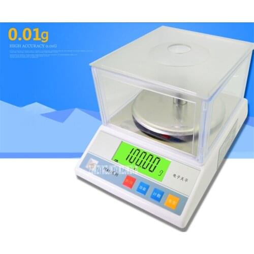 APTP457 High Precision Electronic Laboratory Balance 2kg/0.01g Industrial Precision Balance Weighing Scale Balance 100-240V