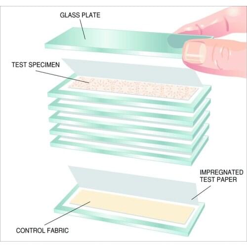 Yellow standard special test piece of glass each 10 pieces