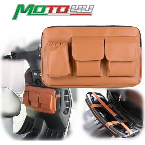 New Leather Bag Waterproof Front Glove Bags Storage Bag Scooter Tool Bags For Vespa GTS300 GTS LX LXV Sprint Primavera lambretta