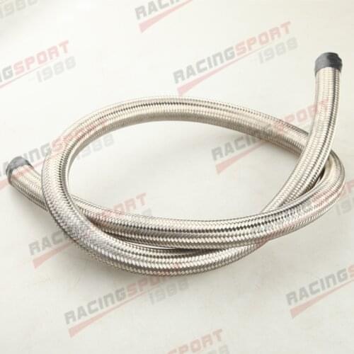 -16AN AN16 Stainless Steel Double Braided 1500 PSI Oil Fuel Gas Line Hose