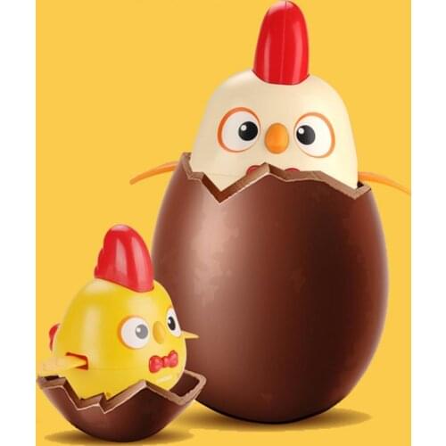 2021 Creative Chicken Toy ABS Freely Walking Around Fun Sound Effect Gentle Light Electric Kids Chicken Toy for Baby