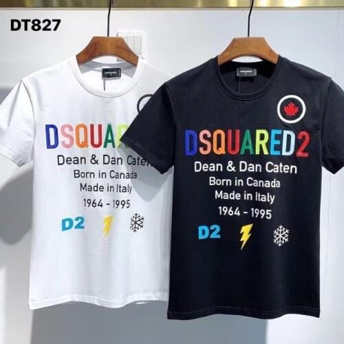2021 Fashion Trend DSQ2 Mens Premium Printed T-Shirt DT827