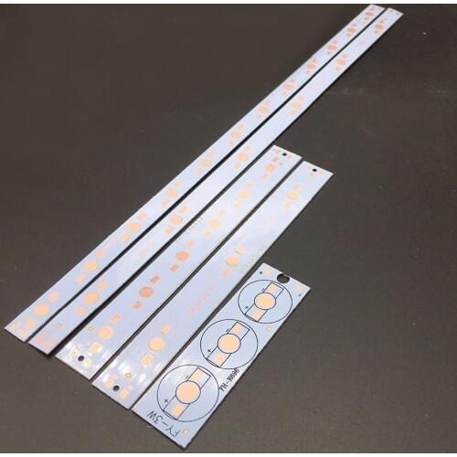 3W 6W 12W Aluminium PCB Circuit Board for 3PCS 6PCS 12PCS 1w,3w,5w LED in Series DIY