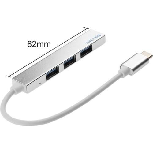 4 Ports USB 2.0/3.0 Hub Type-C High Speed 30cm Cable USB Hub For Multi-device Splitter Adapter Suitable for Macbook Pro 13 15