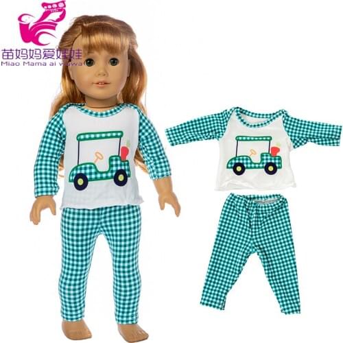 43cm baby doll clothes pants stripe set soft touch doll wear 18 inch og girl doll outfit