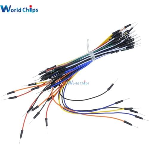 65pcs Breadboard Jumper Cables For Arduino Jump Code Wire Kit Set Breadboard Wires Wholesales
