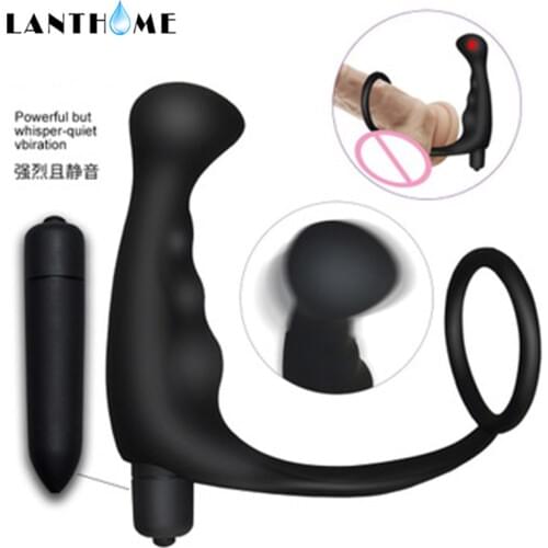 10 Modes Butt Plug Male Prostate Massager Vibrator Anal Vibrator G-spott Stimulation Male Masturbator Adult Sex Toys for Men