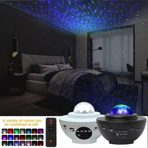 Bluetooth LED Galaxy Starry Night Light Projector Ocean Star Sky Party Lamp Gift Christamas New Year Birthday Decor Party Tools