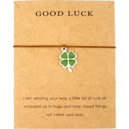 Infinity Love Good Luck Four Leaf Clover Peace Baby Feet Tai Chi Angel Wings Karma Family Balance Charm Bracelets for Women