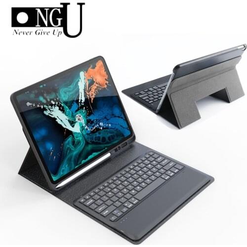 For iPad Pro 12.9 2018 Tablet Bluetooth Keyboard Case PU Leather Tablets Case for iPad 12.9 inch 2018 Keyboard Protective Cover