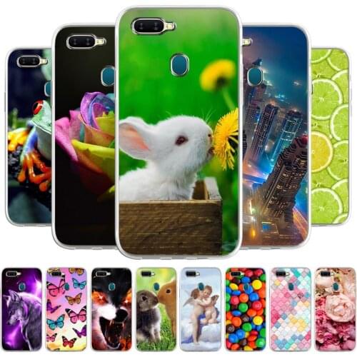 For Oppo A5s AX5s Case Silicone Soft TPU Back Phone Cover On OppoA7 2018 CPH1909 CPH1920 6.2 inch Funda Etui Funda Bumper Coque