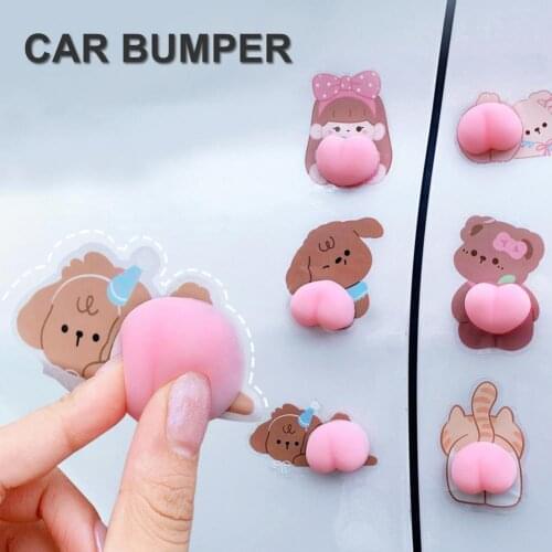 Decorative Long-lasting Lovely Pink Car Bumper Sticker PET Car Door Sticker Cute Car Accessories