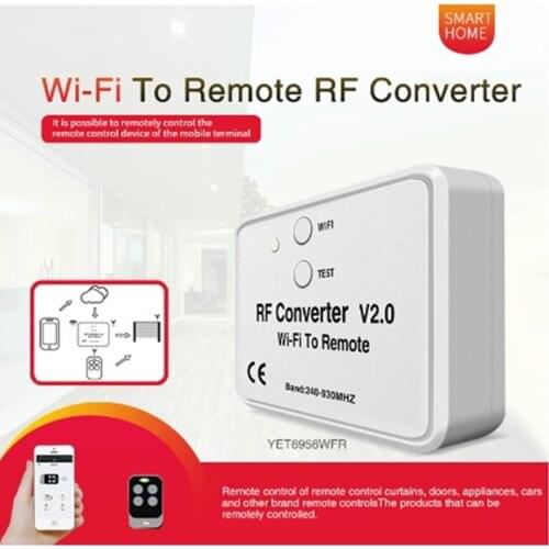 Free shipping cost!!! 20pcs YET6955 Wifi to remote rf converter 300-928mhz fixed code multi rolling code brands