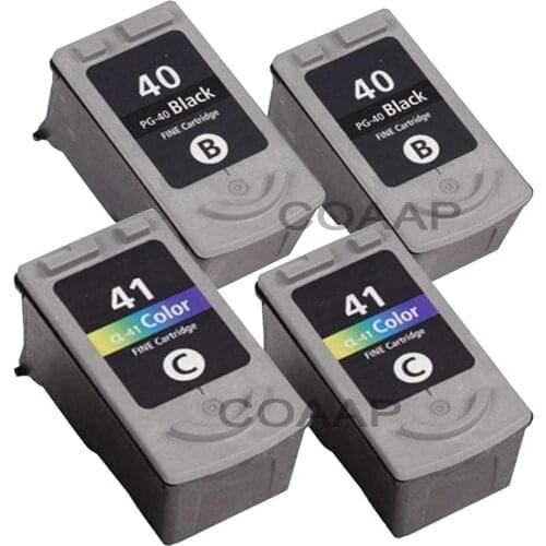 4 Compatible PG 40 CL 41 Ink Cartridge for CANON iP1200 iP1300 iP1600 iP1700 iP1800 iP2200 iP2400 MP150 MP170 MP450 Printer