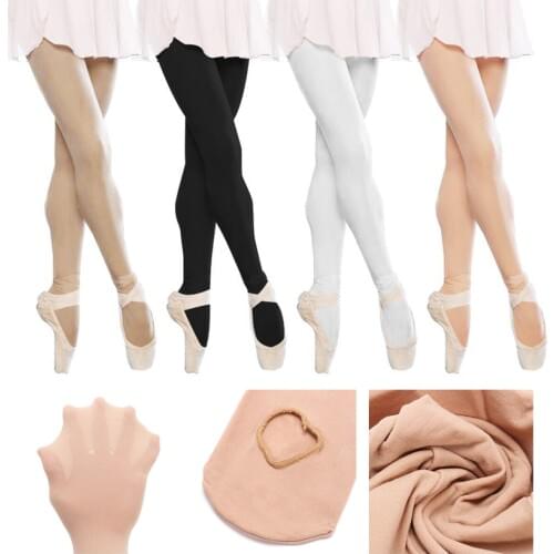 Children Girls Convertible Tights Ballet Dance Stocking Socks Ballet Pantyhose Gymnastics Leotards Kids Ladies Tap Dance Tights