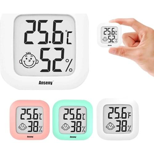 Mini Indoor Thermometer Digital LCD Temperature Sensor Humidity Meter Thermometer Room Hygrometer Gauge